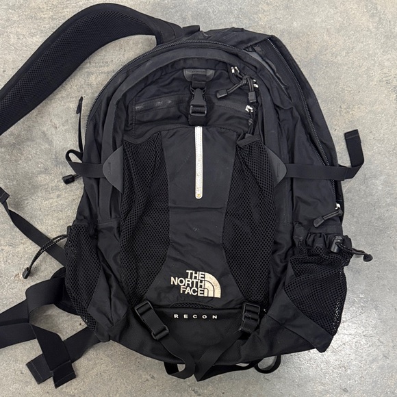 The North Face Black Recon Backpack with Mesh Panels